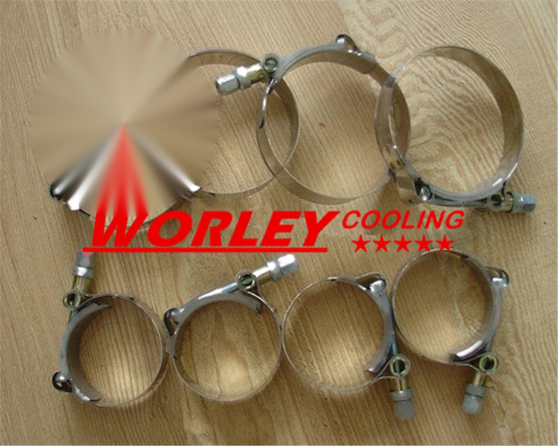 QLD 2 x 2" Stainless Steel T-Bolt Hose Clamps (1958-1963)