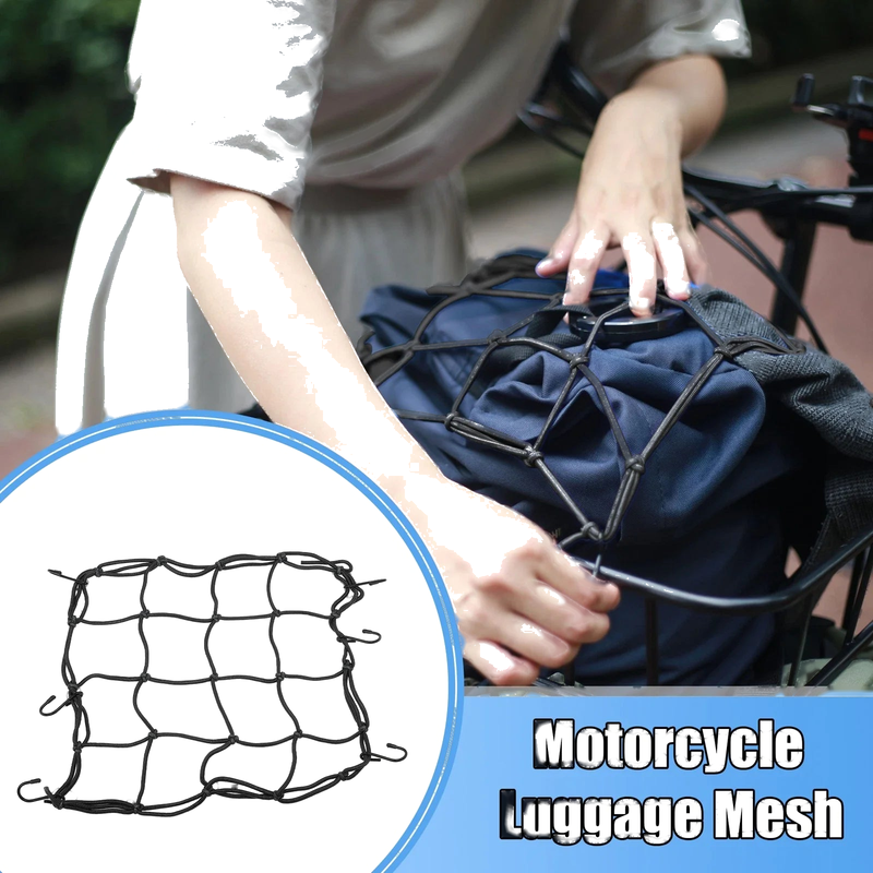 Motorcycle Black Luggage Net 12 x 12 Cargo Net