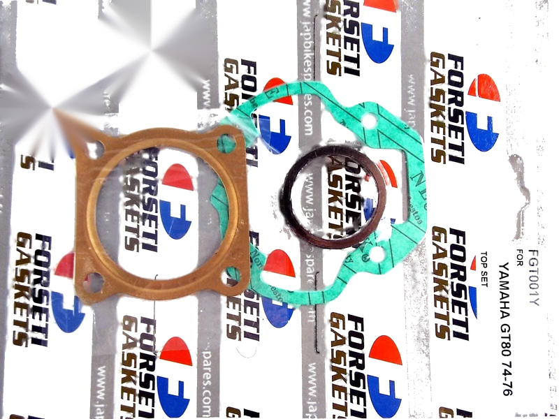 Yamaha GT80 Top End Kit 47mm Piston Rings Pin Clips Gasket (74-80)