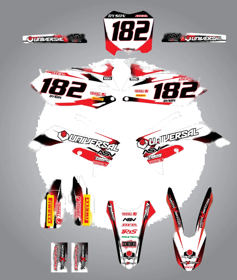 Honda CRF 250 2010-2013 STORM STYLE Decals Custom Graphics Full Kit