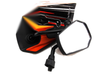 Suzuki TS90 Black Orange Hex Soko Mirrors (1970-1976)