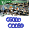 Oil Seal 12x20x8mm 10 Pcs Rotary Shaft Seal TPU Blue