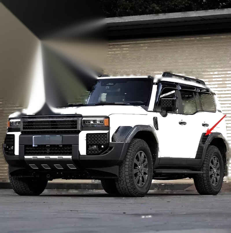 Land Cruiser LC250 ABS Gloss Black Rear Door Body Side Cover Trim (2024)