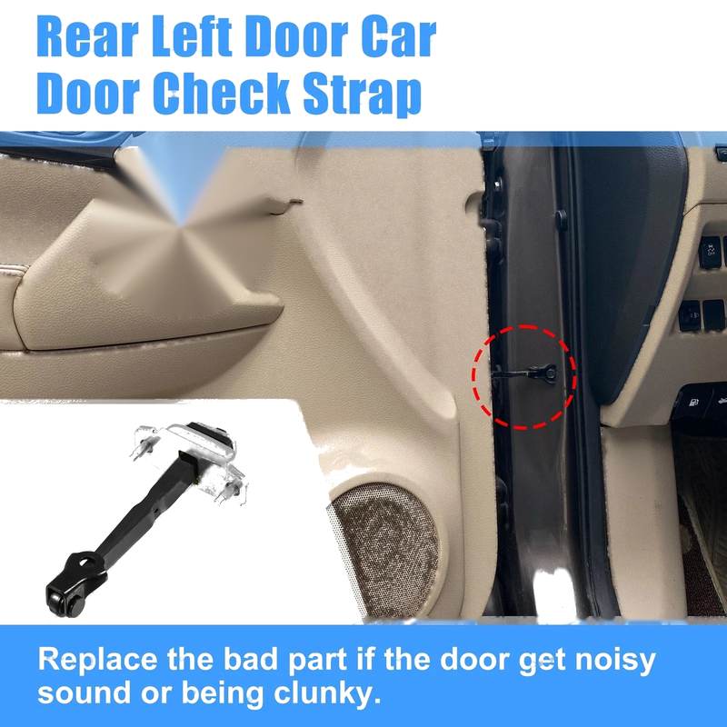 Kia Optima Rear Left Door Hinge Check Arm Stop Strap (2011-2016)