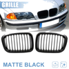 BMW 325i 330i Matte Black Front Upper Kidney Grille (2006-2013)