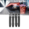 Toyota Prius Door Handle Cover Trim Carbon Fiber Black