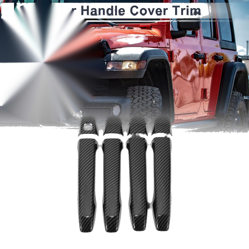 Toyota Prius Door Handle Cover Trim Carbon Fiber Black