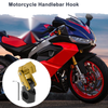 Rectangle Aluminum Alloy Motorcycle Hanging Hook Hexagon Wrench 1 Set Gold Tone