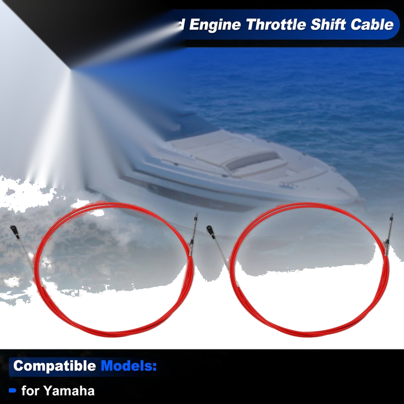 Yamaha Throttle Shift Control Cable 14 ft 2 x