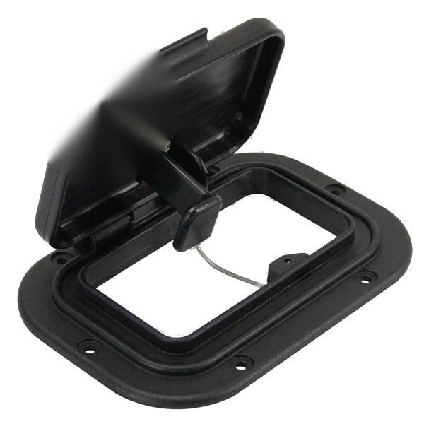 Camper Trailer / RV / Boat Scupper, Black with Trim Caravan Air Vent