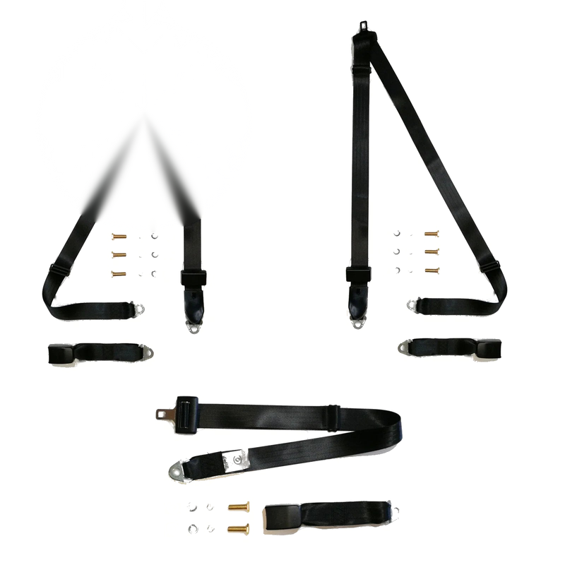 Toyota Landcruiser BJ46V 5 Door Station Wagon Rear Seat Belt Kit (1980-1989)