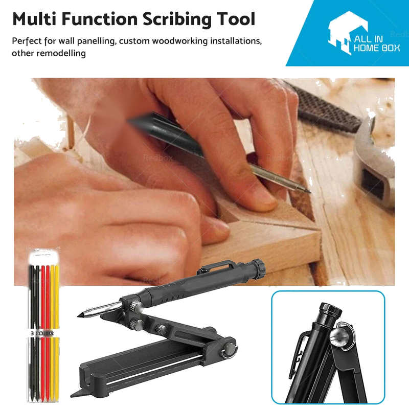 Precise Woodworking 6pcs Multi-function Scribing Tool
