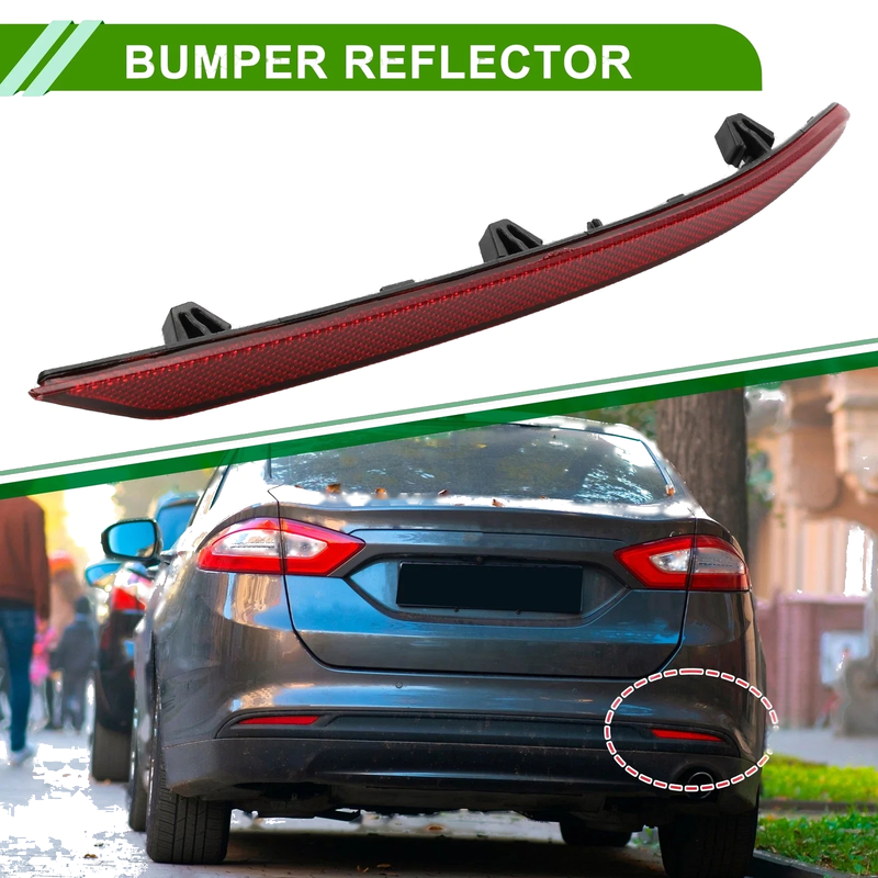 Ford Fusion (2019-2020) Red 1pc Rear Right Bumper Reflector