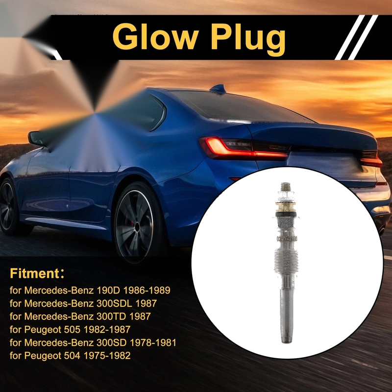 Diesel Engine - Silver Tone Steel Glow Plug (1 Pc)