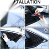 Honda Civic Sedan Glossy Black 2 x Side Window Louver Vent Covers (2022)