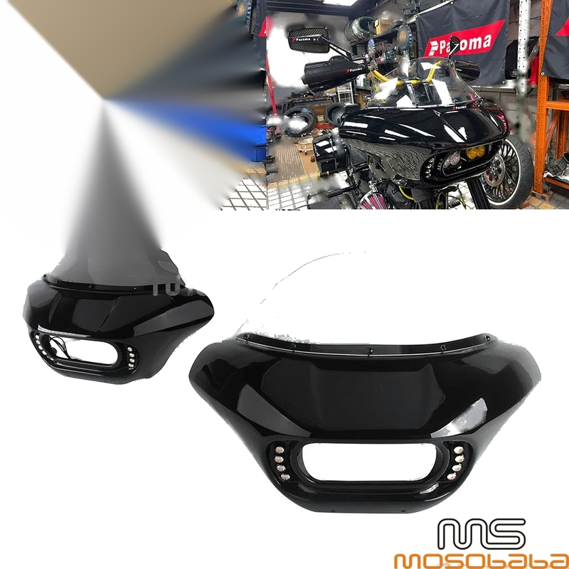 Softail Low Rider Dual Light Headlight Fairing Windshield Brackets (2018-2023)