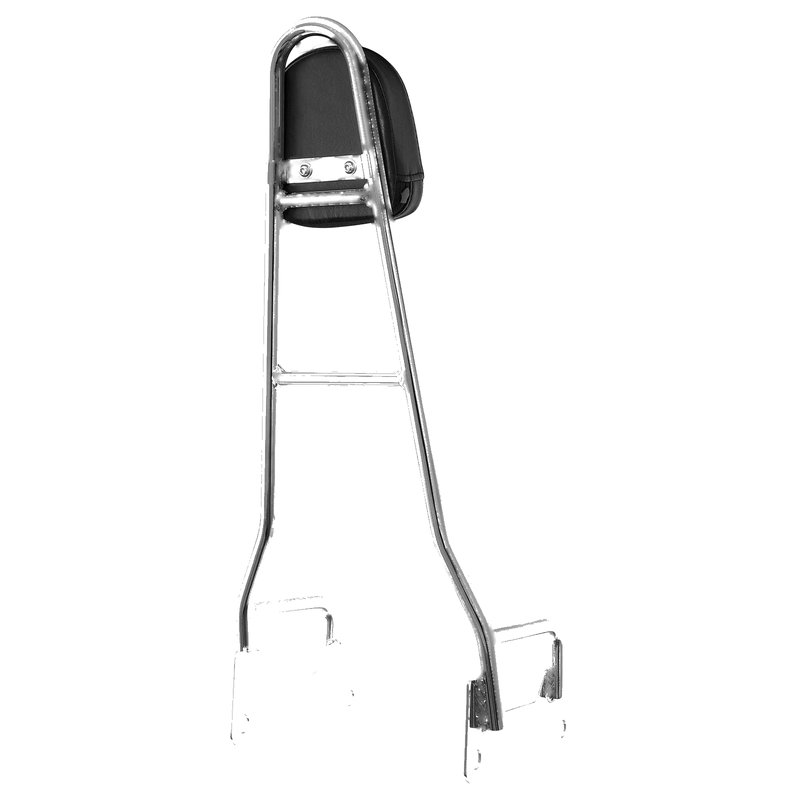 Harley Street Bob Chrome Sissy Bar Passenger Backrest (2018-2025)