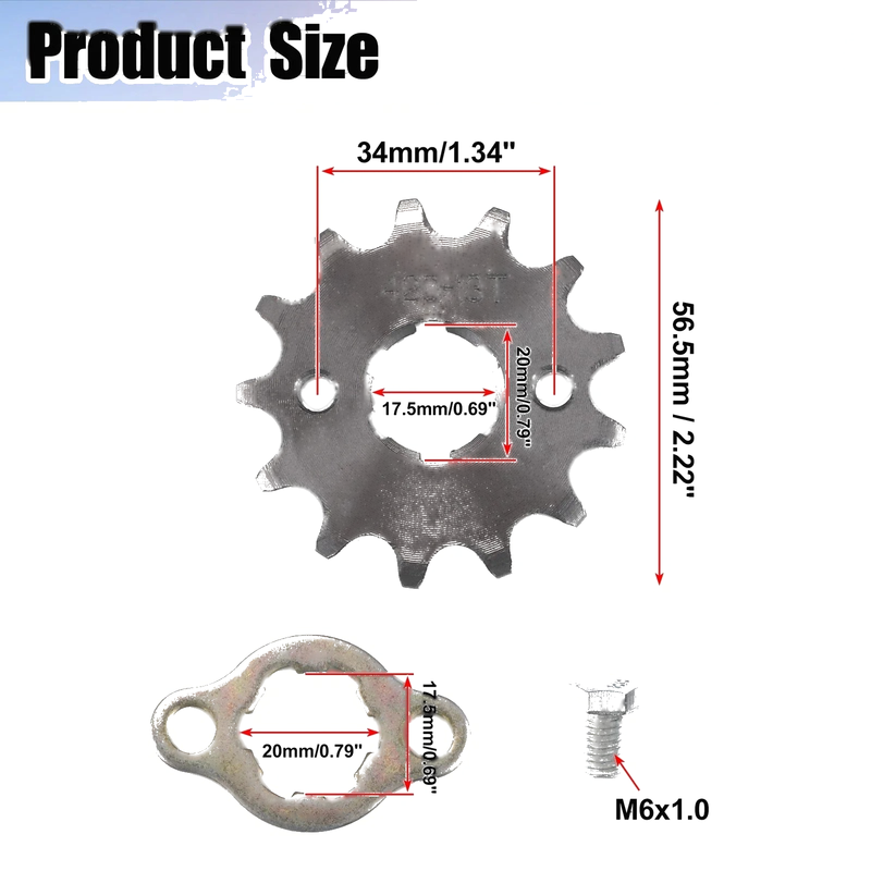 Dirt Bike Mini Bike 420 13T 20mm Front Engine Sprocket