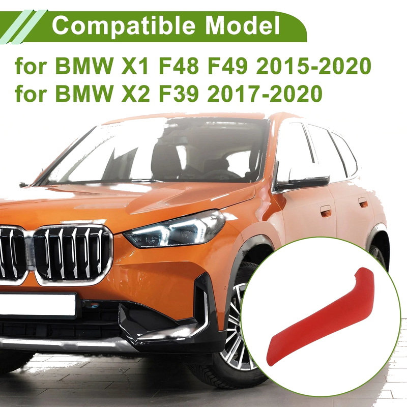 BMW X1 (15-20) Red Door Panel Handle Pull Trim Cover