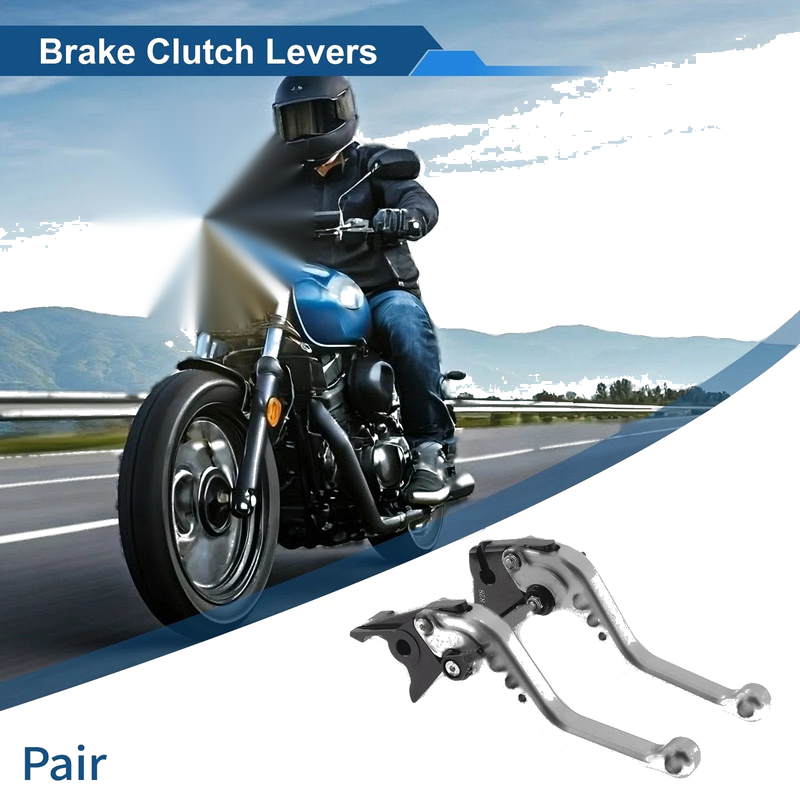 Kawasaki Z750 2 x Adjustable Short Brake Clutch Levers (2007–2012)