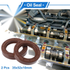 Make Model Oil Seal 35x52x10mm 2 x Rotary Shaft Seal FKM Rubber