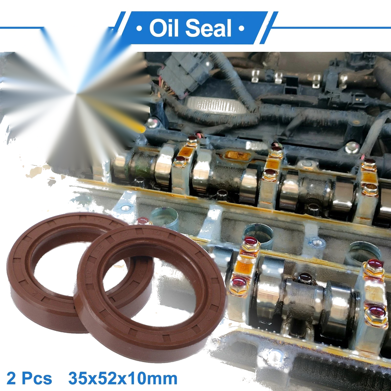 Make Model Oil Seal 35x52x10mm 2 x Rotary Shaft Seal FKM Rubber