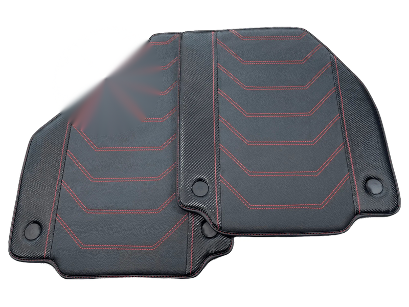 Ferrari 458 GT2 2012-2015 with Carbon Fiber Leather Floor Mats (2012-2015)