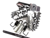 Yamaha XT550 82-83 Silver Foot Pegs Set (Left & Right Pair)