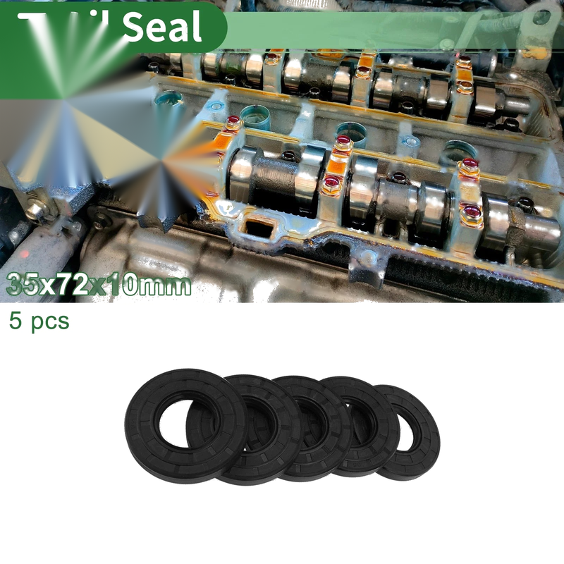 Make Model Oil Seal Rotary Shaft Seal 35x72x10mm NBR Rubber