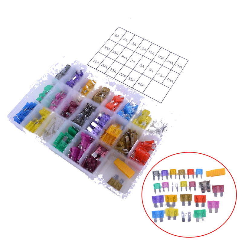 Car 242Pc Medium & Small Fuse Holder Assortment
