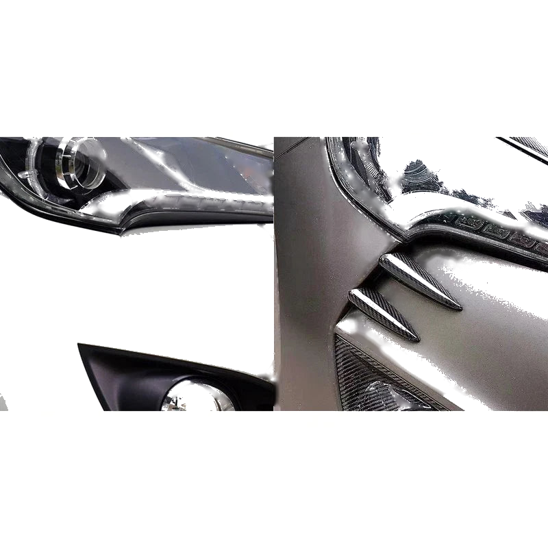 Hyundai Veloster Turbo 11-17 Carbon Fiber Front Bumper Side Spoiler Trim