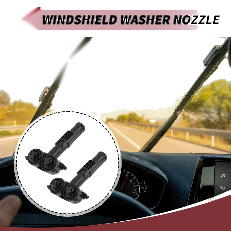 Porsche Cayenne Front Left Right Headlight Washer Nozzle 2x
