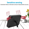 Black & White Travel LCD LED Mini Digital Clock Alarm with Temperature