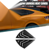Ford Mach-E (2021-2022) Carbon Black Rear Side Window Louvers Vent Covers