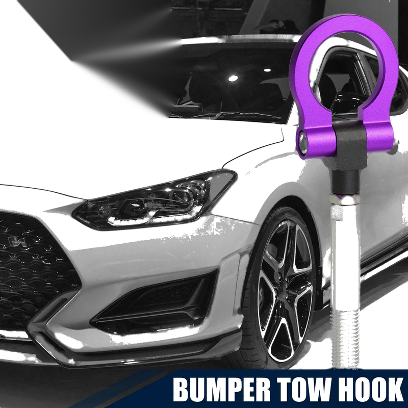 Hyundai Veloster Purple Round Front Rear Bumper Trailer Tow Hook Screw
