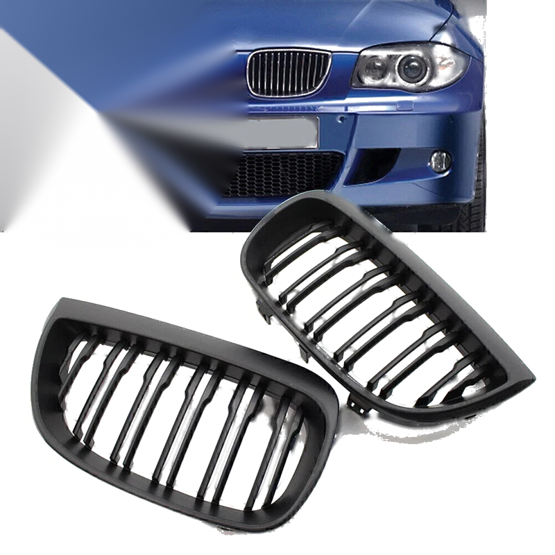BMW E87 1-Series Honeycombe Front Bumper Mesh Grille (2004-2007)