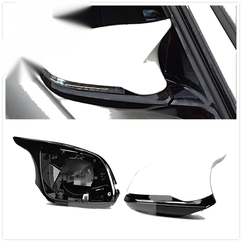 BMW F20 F22 F30 F33 F36 1 Pair White Side Door Mirror Covers (2011-2019)