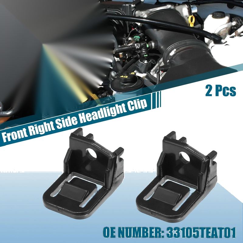 Honda Civic 2 x Front Right Side Headlight Clips (2016-2020)