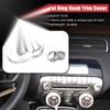 Chevrolet 4 x Silver Tone Aluminum Alloy Center Control Ring Knob Cover
