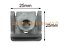 Yamaha R1 6x Dzus Fairing Fastener Clips Plate (1998–2001)