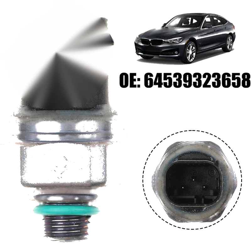 A/C Side Pressure Sensor Switch ABS Material Black
