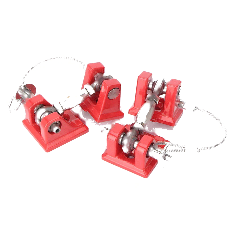 Jeep Wrangler JK Hood Catch Lock Latches Kit Red/Chrome (2007-2017)