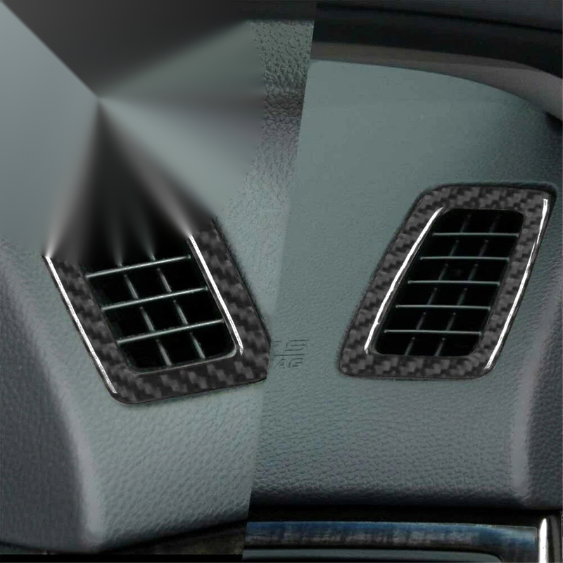 Honda Accord Black Carbon Fiber Dashboard Air Vent Cover (2013-2017)