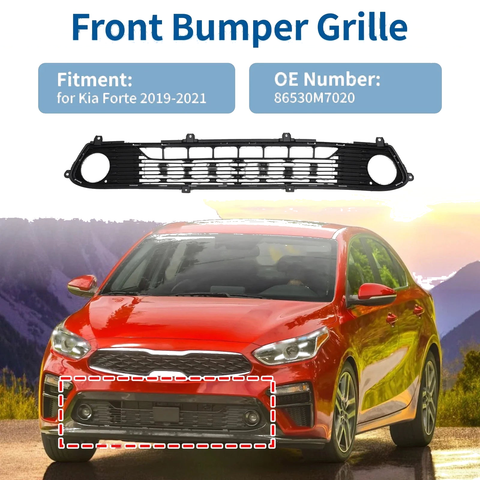 Kia Forte (2019-2021) 1 Pcs Lower Grille Bumper Cover