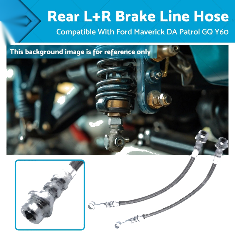Nissan Patrol GQ 4.2L TD42 TB42S Brake Line Hose Rear LH+RH (1988-1999)