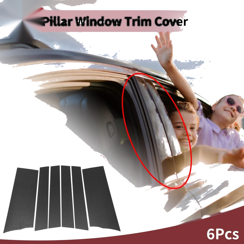 Toyota Sienta 6 x Car Door Pillar Window Trim (2016–2022)