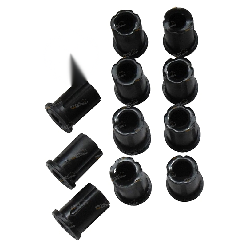 Toyota FJ45 HJ45 LWB Front Leaf Spring + Shackle Rubber Bush Kit (1969–1980)