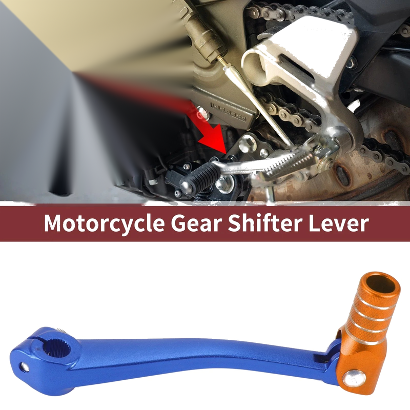 Bosuer 125 Blue / Orange Folding Gear Shifter Lever
