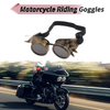 Motorcycle 1Pc Motorcycle Riding Goggles Black Lens Bronze Frame Glass ABS