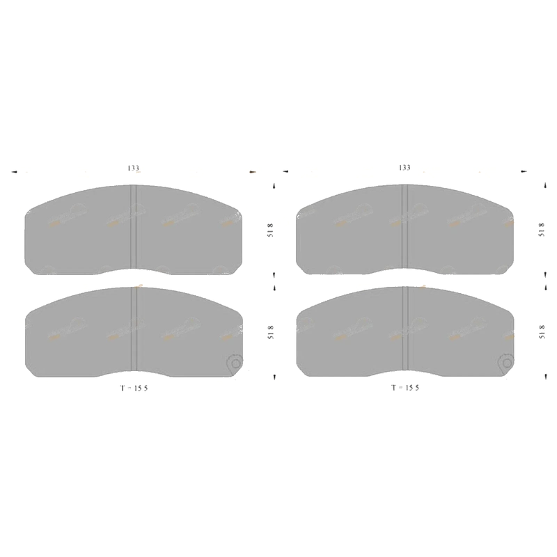 Ford Econovan JG SG 2.0L FE Front Disc Brake Pads Set (1985-1999)